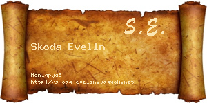 Skoda Evelin névjegykártya