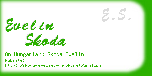 evelin skoda business card